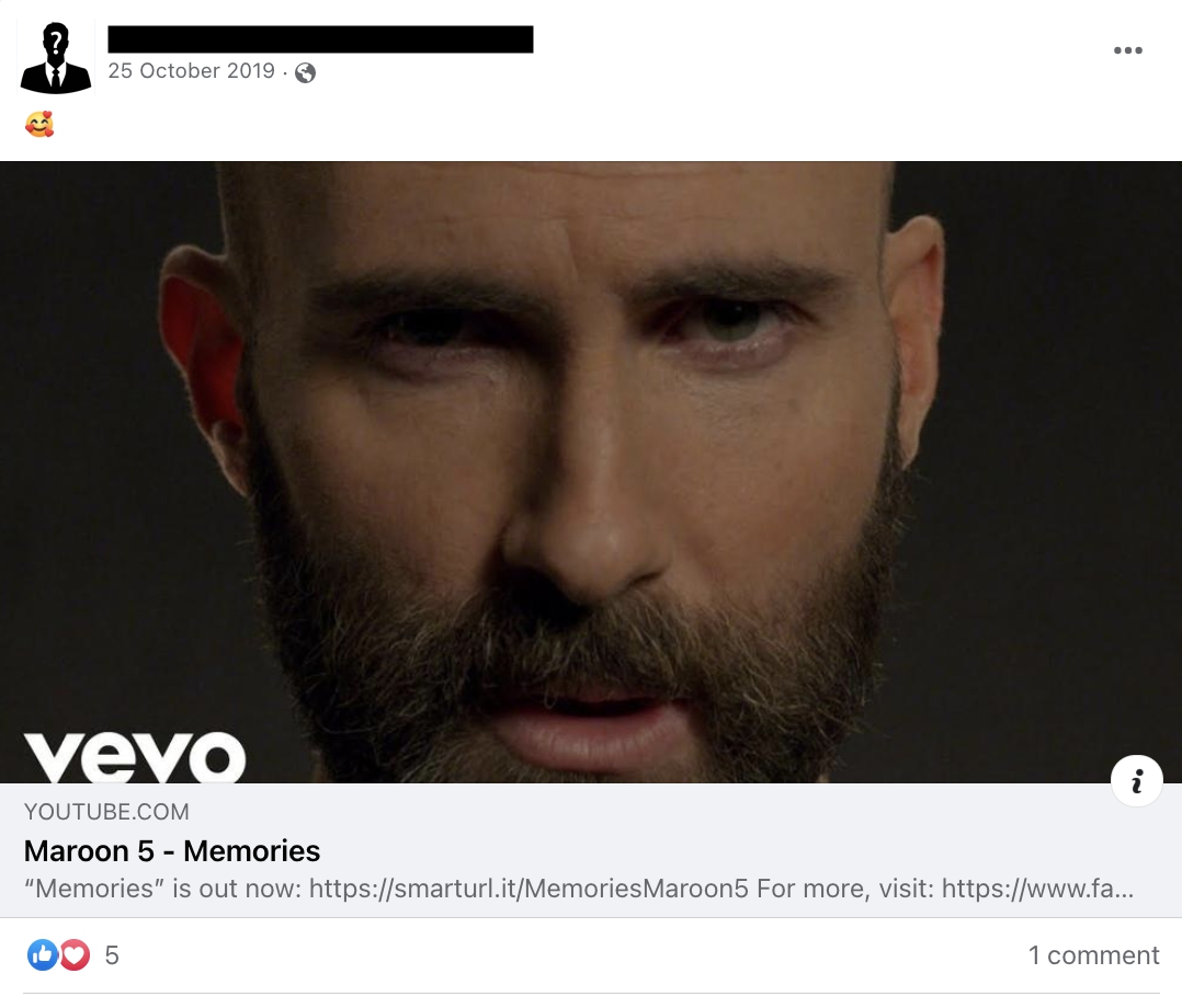 Whose Facebook timeline is this from?