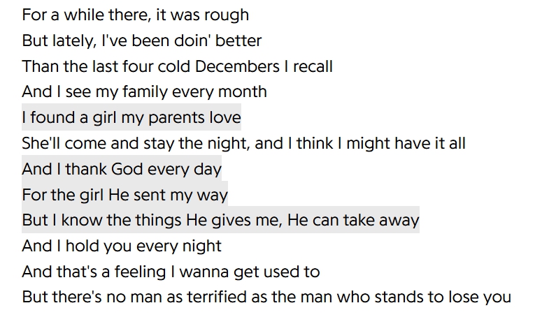 Name the song and singer.