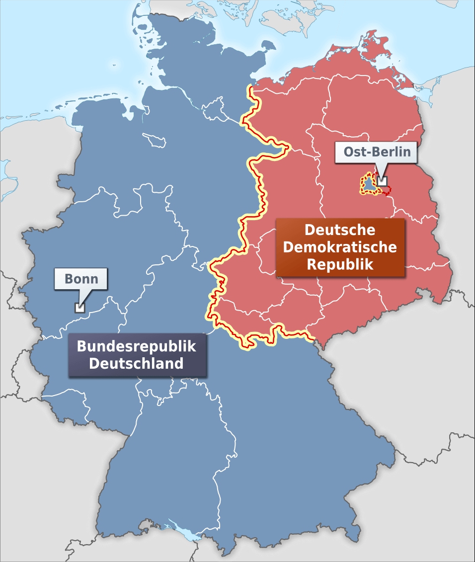 Wie heißen die zwei deutsche Staaten nach dem 2.Weltkrieg? 